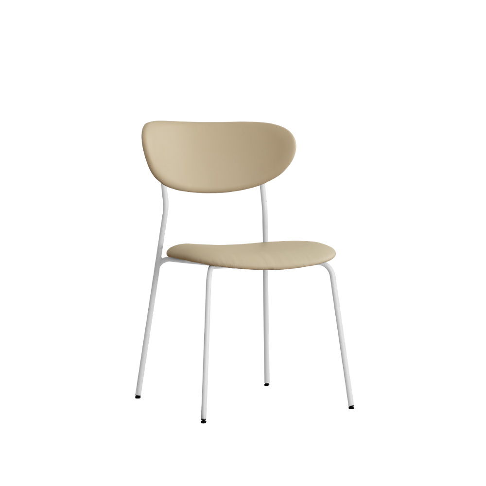 VOLINI LEATHER CHAIR WHITE